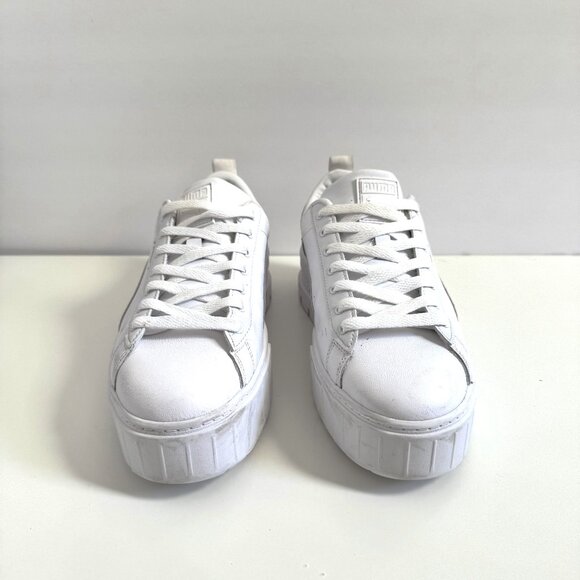 Puma Plataform Women's Triple White - Picture 7 of 8